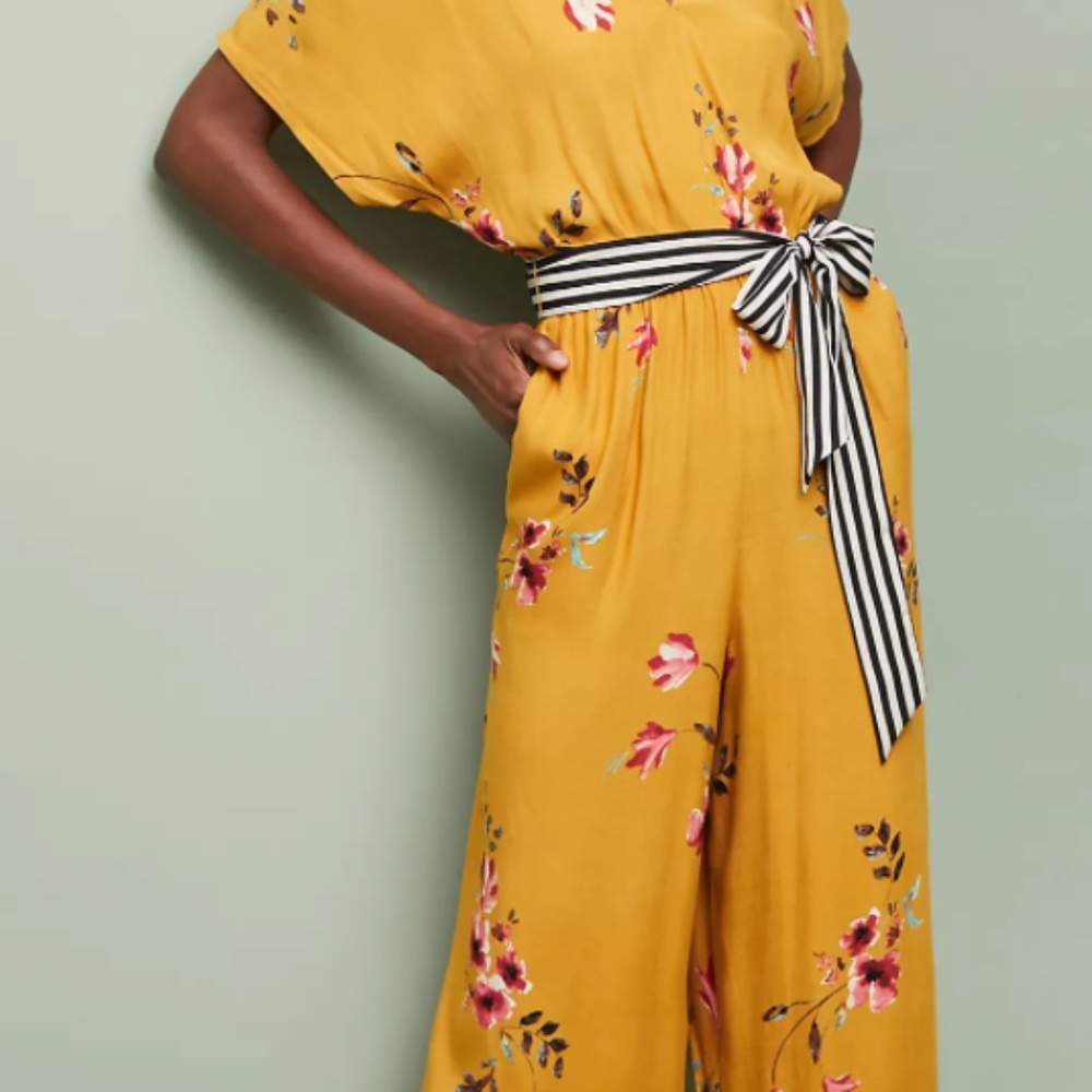 Anthropologie Corey Lynn Calter Floral Jumpsuit S
